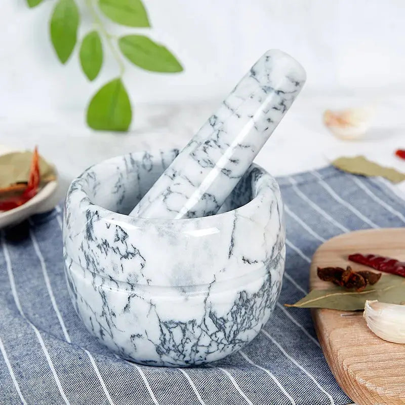 Mortier Et Pilon En Marbre Gris My Store