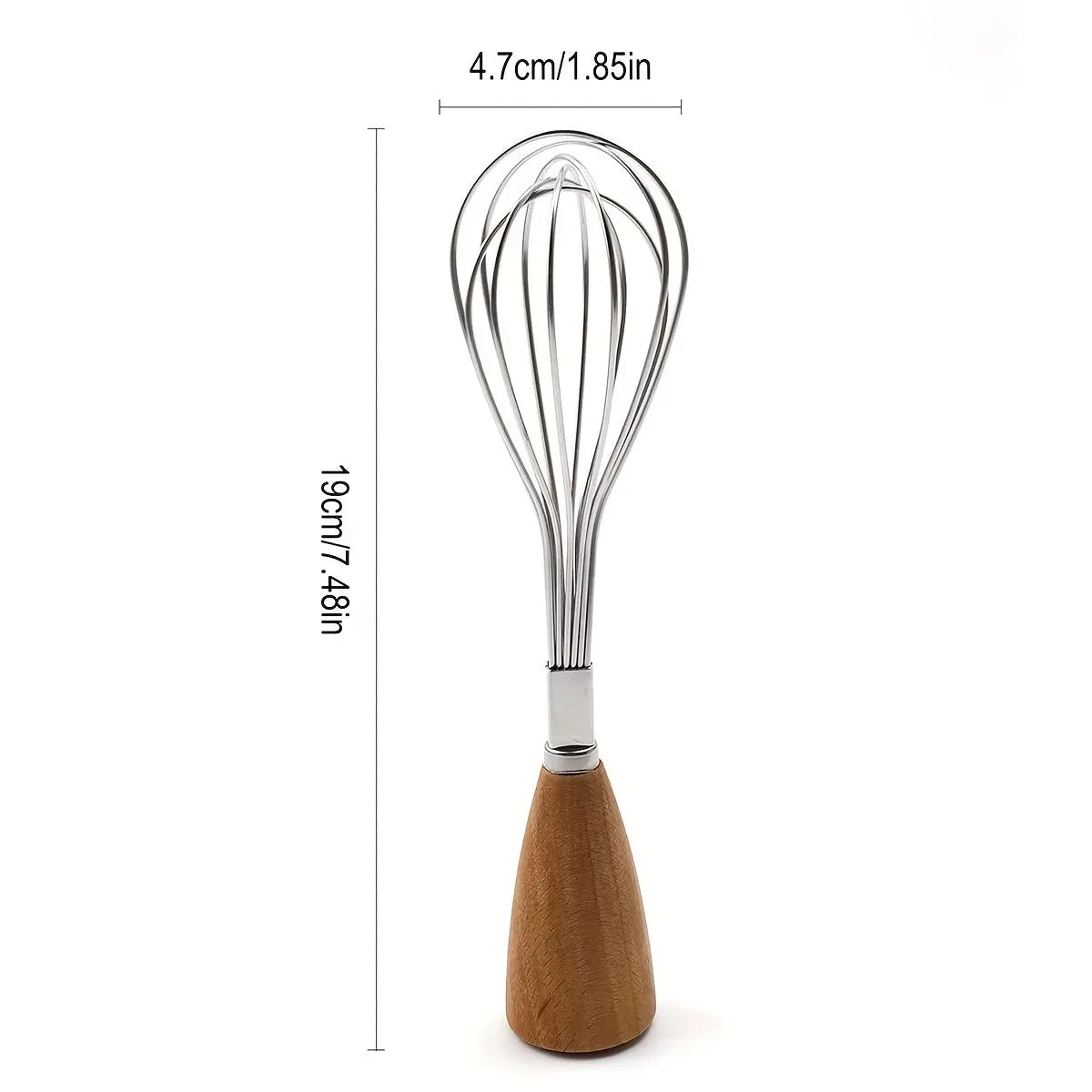 1pc, Mini Whisk, Stainless Steel Egg Beater, Blender, Mixer, For Blending, Whisking, Beating And Stirring, Baking Tools, Kitchen Gadgets, Kitchen Accessories Mortier-Et-Pilon