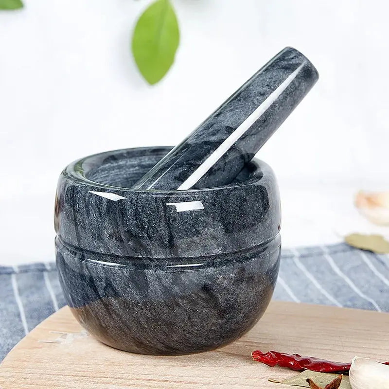 Mortier Et Pilon En Marbre Noir My Store